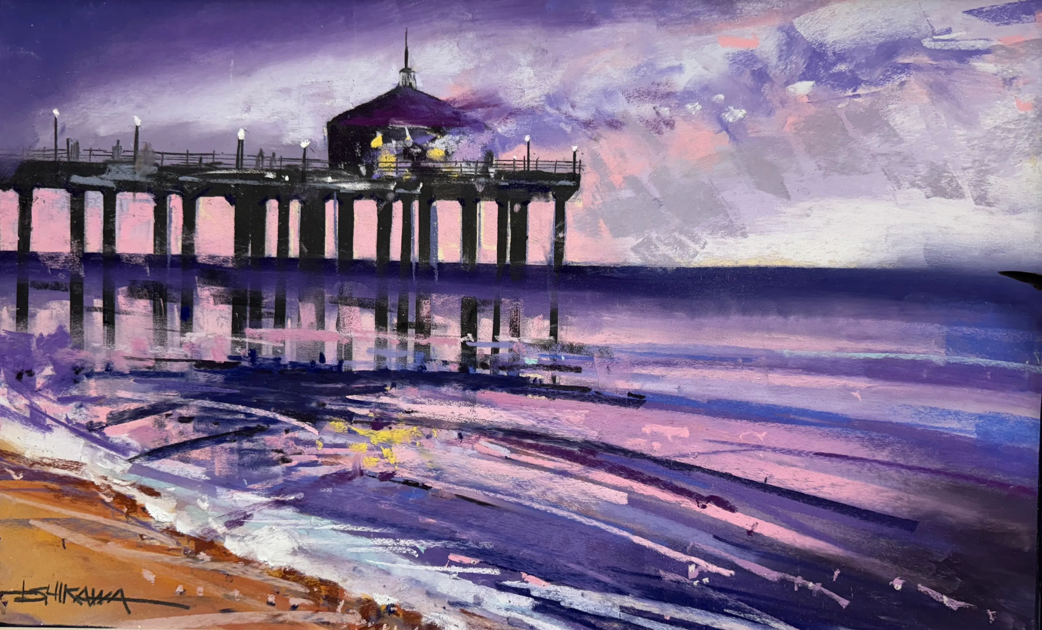 Manhattan beach pier is a Icon of the south bay